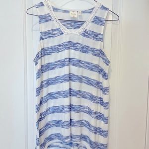 Rafaella Sport Tank Top Lace Neckline